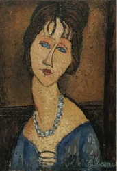 Portrait of Jeanne Hébuterne with Necklace